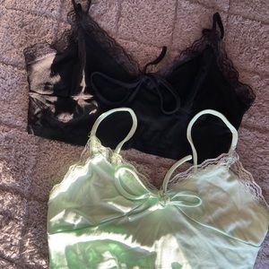 two zaful cropped tank tops